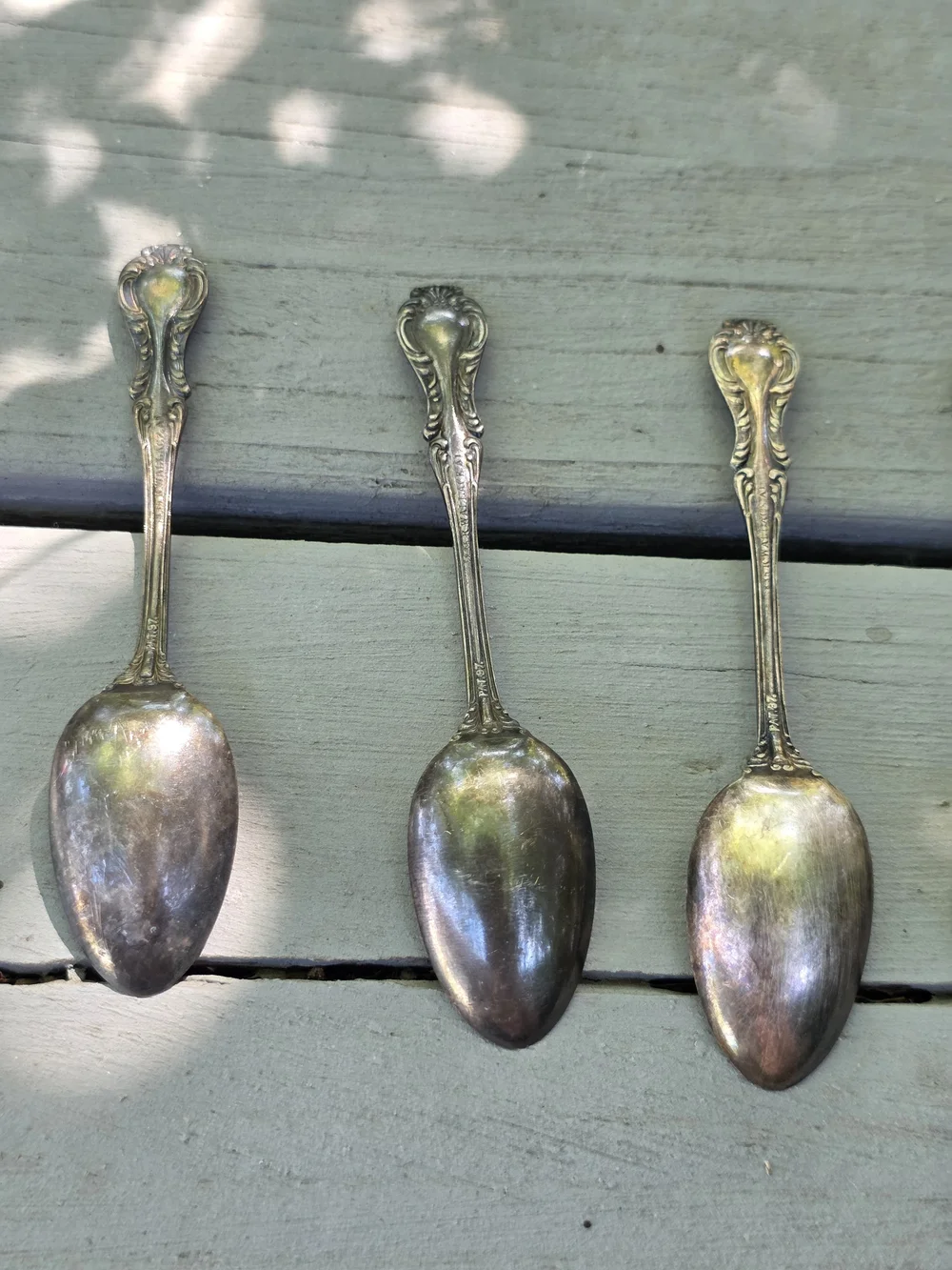 6 Antique Silver Spoons